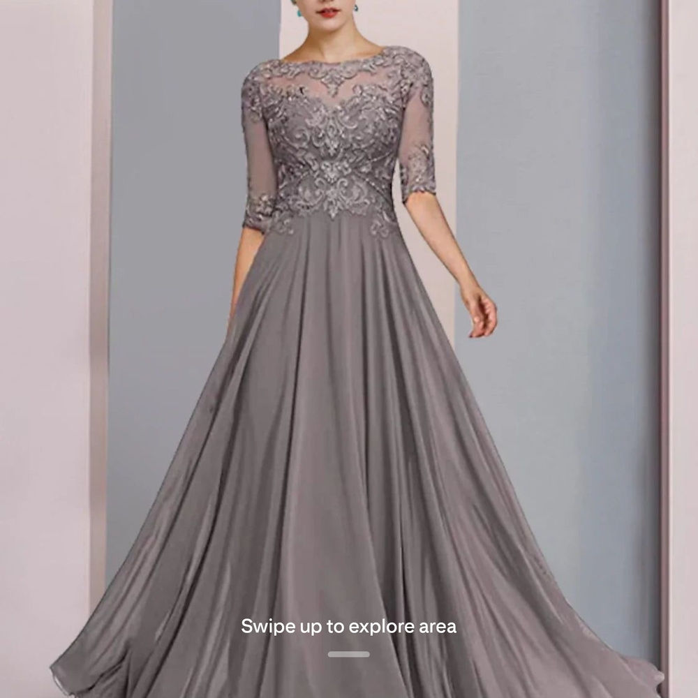 Elegant Green Lace Evening Dress A-Line Mother of the Bride Dress Formal Wedding